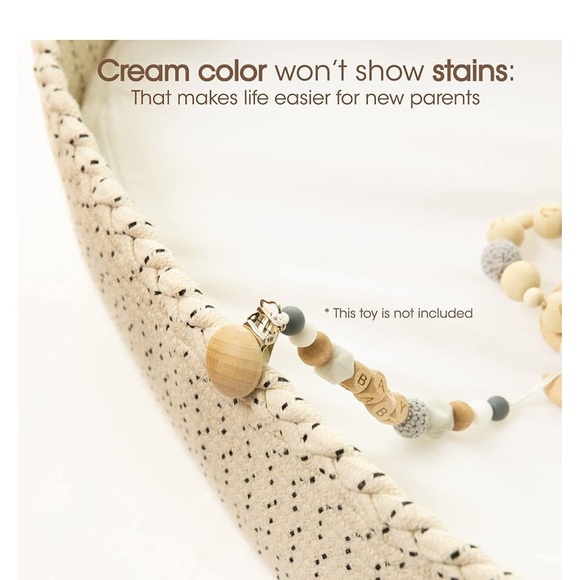 J&JOO Cream Baby Changing Basket, Waterproof, and Portable. New in bag. - Picture 3 of 10